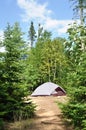 Tent at Campsite in the Wilderness