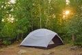 Tent at Campsite in the Wilderness Royalty Free Stock Photo