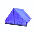 Tent canvas blue accommodation camping relax on white background Royalty Free Stock Photo