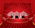 Tent circus stage Royalty Free Stock Photo