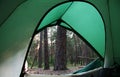 Tent on the forest Royalty Free Stock Photo