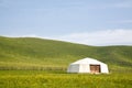 tent in the grassland