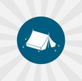 tent icon. camping tent isolated icon. traveling design element