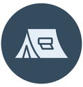 Tent Isolated Vector Icon which can easily modify or edit Royalty Free Stock Photo