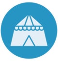 Tent Isolated Vector Icon which can easily modify or edit Royalty Free Stock Photo