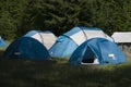 Tent in mountains Royalty Free Stock Photo