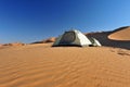 Tent in Rub al Khali Royalty Free Stock Photo