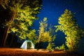 Tent on the sandy beach