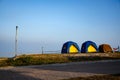 Tent on the Scenic Spot Royalty Free Stock Photo