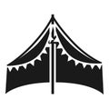 Tent shed icon, simple style