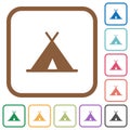 Tent simple icons