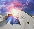 Tent after the storm