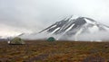 A Tent in Tundra in Svalbard