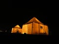 Tent under stars