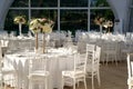 Tent for a wedding banquet. Royalty Free Stock Photo