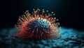 Tentacles of cnidarian levitate in underwater reef generated by AI Royalty Free Stock Photo