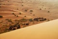 Tented camp on the desert. Erg Chebbi, Sahara, Mor Royalty Free Stock Photo