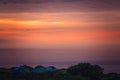 Tents on a camping site at dusk Royalty Free Stock Photo