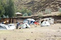 Tents in campsite Ambikwa, Simien mountains