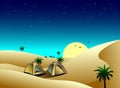 tents in the desert