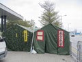 Tents in front of Central Government Offices - Umbrella Revolution, Admiralty, Hong Kong