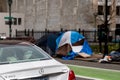 Tents Housing Homeless People in the Streets of Portland