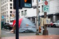 Tents Housing Homeless People in the Streets of Portland