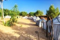 Tents in the Sahara desert in Senegal, Africa Royalty Free Stock Photo