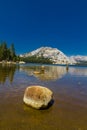 Tenya Lake with rocks at Yosemite Royalty Free Stock Photo