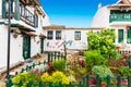 Tenza typical traditional colorful houses Royalty Free Stock Photo