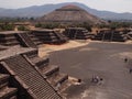 Teotihuacan, Mexico, an ancient Pre-Columbian civilization which preceded the Aztec culture Royalty Free Stock Photo