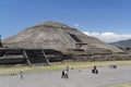 Teotihuacan Pyramid of The Sun Mexico Royalty Free Stock Photo