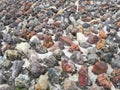 Teotihuacan Pyramid of the Sun stone surface