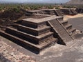 Teotihuacan, Mexico, an ancient Pre-Columbian civilization which preceded the Aztec culture Royalty Free Stock Photo