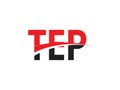 TEP Letter Initial Logo Design Vector Illustration Royalty Free Stock Photo