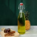 Tepache fermented pineapple probiotic drink.