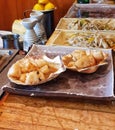 Tepanyaki scallops, Japanese traditional food, Japan Royalty Free Stock Photo