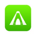 Tepee icon digital green