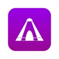 Tepee icon digital purple