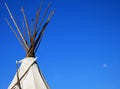 Tepee and Moon Royalty Free Stock Photo