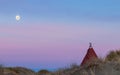 Tepee Moonlight Royalty Free Stock Photo