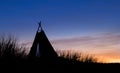 Tepee Morning Light Royalty Free Stock Photo