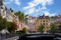 Tepla river in Karlsbad (Karlovy Vary) Royalty Free Stock Photo