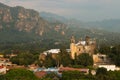 Tepoztlan beautiful church. Mexico magic town. Royalty Free Stock Photo