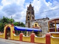 Tepoztlan streets in historic city center Royalty Free Stock Photo