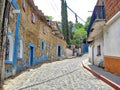 Tepoztlan streets in historic city center Royalty Free Stock Photo