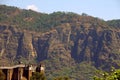 Castle and mountains in Tepoztlan near cuernavaca, morelos  XI Royalty Free Stock Photo