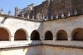 Arches in the convent of Tepoztlan near cuernavaca, morelos XIX Royalty Free Stock Photo