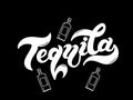 Tequila. Hand drawn lettering