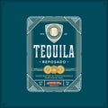 Tequila label template